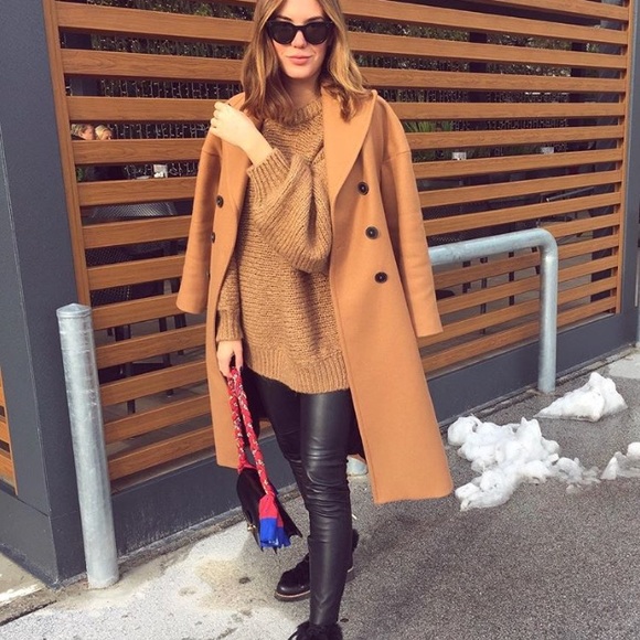 LAST ONE - NWOT Zara Oversized Long Wool Coat - Picture 4 of 8